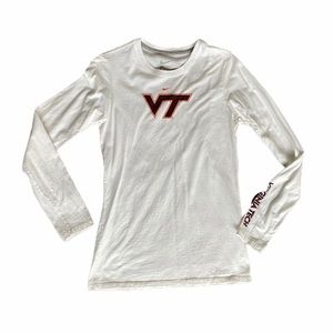 Nike Slim Fit Virginia Tech Long Sleeve Sh…